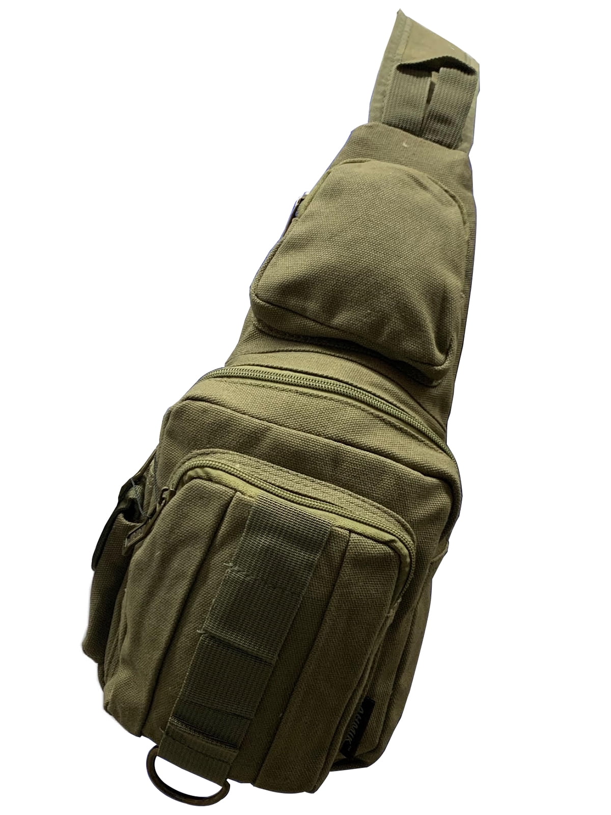 Gravity Trading Front Strap Crossbody Adjustable Sling Bag - Olive