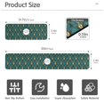 thumbnail image 3 of Yayeee Faucet Mat for Kitchen Sink 30" Diatomite Long Splash Guard Pad, Green Abstract Pattern, 2 Pack, 3 of 7