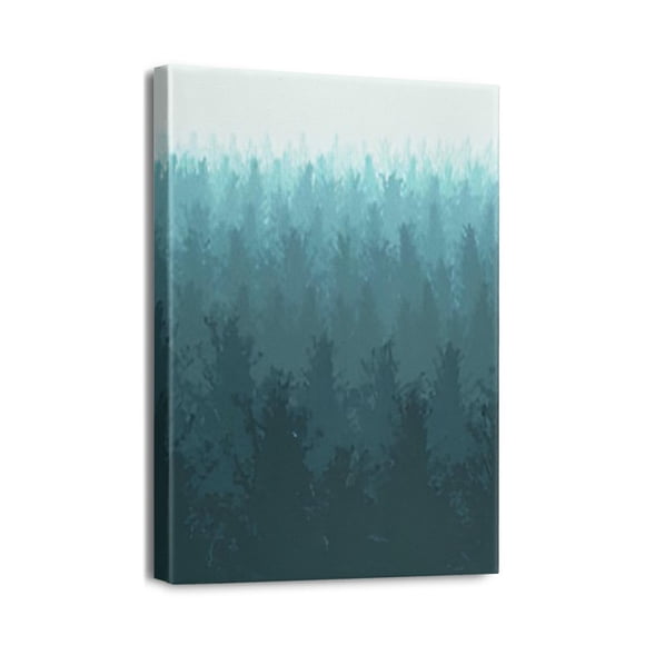 Art Mural de Montagne Bohème - Œuvre sur Toile 12x16 Pouces, une Pièce Chic et Déclarable pour la Décoration de Bureau, Salon et Chambre