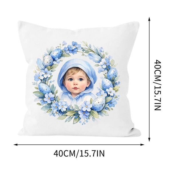 Cojín con Dibujos de Personajes de Pascua: Regalo para Niños, Suave y Decorativo para La Habitación de Los Niños, Ideal Como Cesta de Pascua.