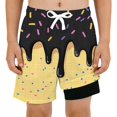 thumbnail image 4 of Kcolen Boys Swim Trunks with Compression Liner Funny Ice Cream Swim Shorts Quick Dry 2 in 1 Beach Board Shorts with Pockets, 4 of 5