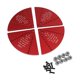 thumbnail image 2 of Juego de mordazas Cole, herramientas de carpintería, accesorios para torneado de cuencos para proyectos de bricolaje Rojo, 2 of 9