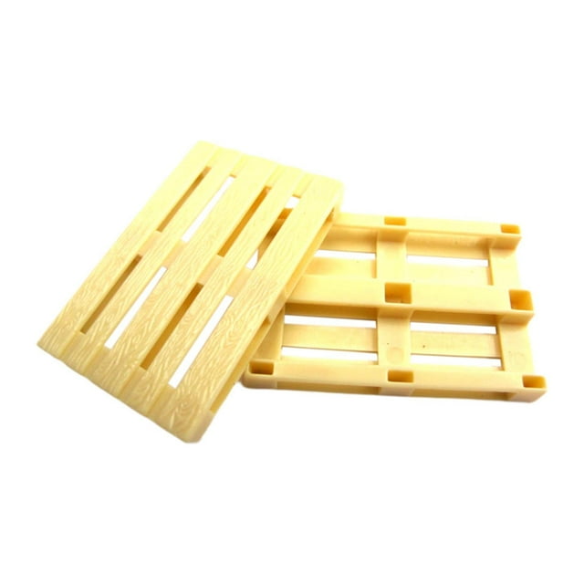 Adorno de pedal de bandeja de carretilla elevadora a escala 1/25, decoración para maquetas DIY, maqueta de diorama 2 piezas