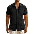 thumbnail image 1 of pstuiky camisetas para hombre, Camiseta informal de manga corta con cuello vuelto y cremallera para hombre camisas casuales para hombre m, 1 of 5
