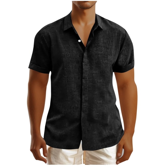 pstuiky camisetas para hombre, Camiseta informal de manga corta con cuello vuelto y cremallera para hombre camisas casuales para hombre m
