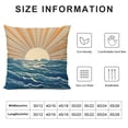 thumbnail image 5 of COMIO Bohemian Sunrise Sunset Pillow Covers - Horizontal Sunset Sunrise Abstract Throw Pillow Covers- Retro Chic Lumbar Cushion Case for Couch, Sofa- Decorative Boho Hippie Aesthetic Pillowcase, 5 of 5