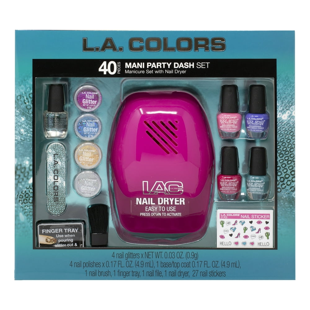 (30 Value) L.A. COLORS Polish Nail Dryer Set, 40 Piece