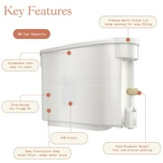Beautiful by PUR 30 Cup Dispenser Pitcher Water Filtration System, White Icing (PDS1820W)