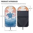 thumbnail image 5 of Bulopur Sea Turtle Front Car Seat Towel Universal Soft Breathable Seat Protector for Bohemian Non-Slip Towel for Car Decor Fit SUV Sedan Truck, 5 of 8