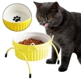 thumbnail image 1 of elevados para , para mascotas con antideslizante con soporte para perros , Cuenco Pata Amarilla Colco Comedero para mascotas, 1 of 8