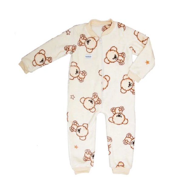 Mameluco Bebé Chiqui Mundo Microfibra Teddy Bear Talla 6-12 Meses CH2224