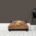 thumbnail image 4 of Club Nine Pets Roma Orthopedic Pet Bed for Dogs, Elevated, Small, Camel., 4 of 6