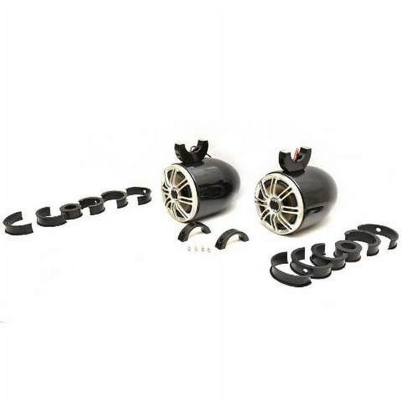 Aerial Boat Tower Speakers BT-BULSPPD225-BK | 7 1/2 Inch Black (Pair)