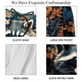 thumbnail image 4 of luoweisi Men's Beach Shorts Quick Dry Swim Trunks with Mesh Lining Raccoon M, 4 of 5