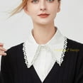 thumbnail image 5 of LoudSung Fake Collar Detachable Half Shirt Blouse False Collar Elegant Dickey Office Collar Design for Women Girls, 5 of 7
