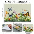 thumbnail image 6 of Table Placemats Set of 4,Washable Wipeable PVC Vinyl Woven,Heat Resistant Placemats for Dining Tables,11.7x17.5 Inch Place Mats Indoor Set of 4,Floral Butterfly, 6 of 8