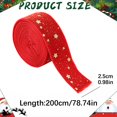 thumbnail image 2 of Christmas Velvet Wired Edge Ribbon,0.98 Inch Wide Xmas Ribbon,Craft Supply for Tree Decor Gift Wrapping Wreath Garland Bow Making,Indoor Outdoor Farmhouse Xmas Holiday Decor, 2 of 5