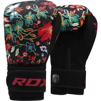 RDX Women Boxing Gloves for Training, Muay Thai â€“ Flora Skin Ladies Mitts for Sparring, Fighting, Kickboxing - Good for Punch Bag, Focus Pads and Double End Ball Punching