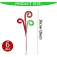 thumbnail image 2 of 6 Pcs Christmas Tree Decorations Picks,Happon Red Green Woolen Candy Curly Picks,12 inch Xmas Tree Ornaments Decorations for Christmas Wreath DIY Craft Home Office Vase Filler Party Supplies, 2 of 7