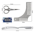 thumbnail image 5 of Men's Premium Beard Grooming Kit Including Professional Straight Edge Shaver Transparent Beard Styling Template, Anti-static Beard Comb, 5 of 5