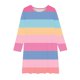 thumbnail image 4 of Odeerbi Niñas Manga Larga Ballet Skater Vestido Rainbow Striped Stretchy Twirly A Line Vestido Escuela Recital Cuello Redondo Vestido, 4 of 5
