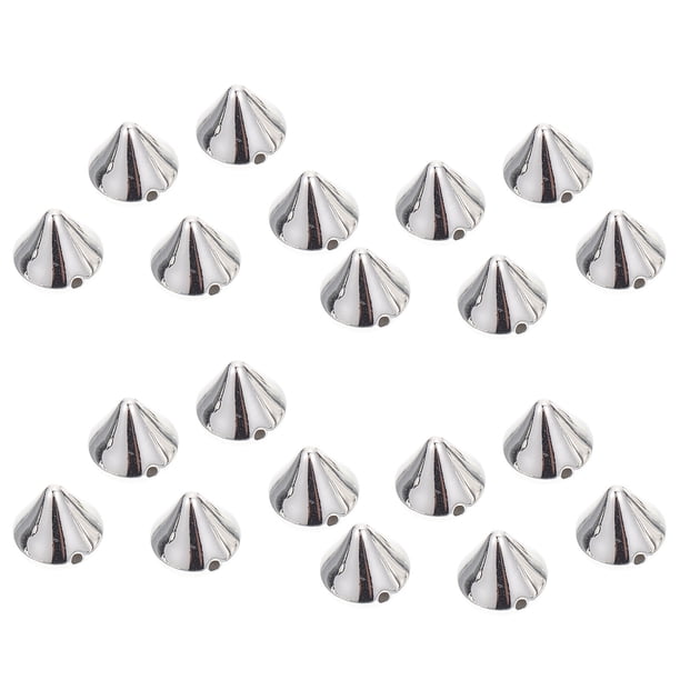 200PCS Bullet Cono Spikes Punk Style Bullet Rivets Bullet Spike Beads DIY Spacer Beads