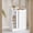 Cloud White, variant on LEDREM Narrow Storage Cabinet with Sliding Doors, Adjustable Shelves, Toilet Paper Holder and Brush Compartment, Slim Floor Unit for Bathroom and Living Room, Cloud White