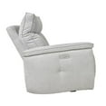 thumbnail image 4 of Lexicon Tesoro 6-Piece 3 Recliner Wood & Fabric Power Sectional Set in Mist Gray, 4 of 9