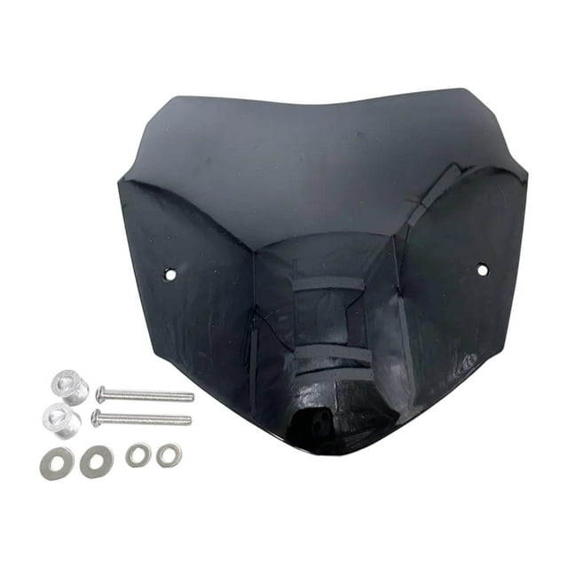 Parabrisas de motocicleta Deflector de viento de motocicleta Versátil Profesional Práctico negro