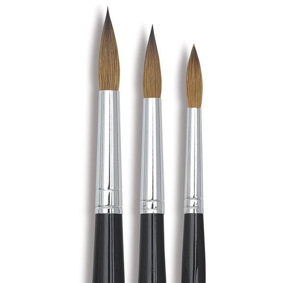Da Vinci Ussuri Red Sable Brush Set - Round, Set of 3