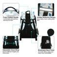 thumbnail image 4 of FORMRS Unisex Backpack Elementary School Travel Bookbag with Reflective Stripes, Blue Simple Cartoon Snowmen, 4 of 7