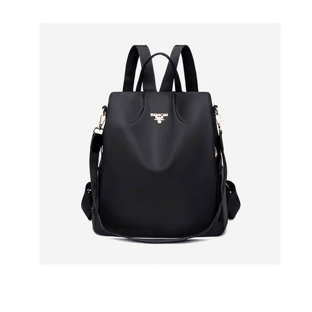Women Backpack Purse Waterproof Nylon Anti-theft Rucksack Lightweight Shoulder Bag