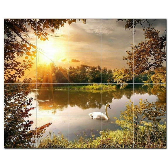 Bird Ceramic Tile Mural Kitchen Backsplash Bathroom Shower, 402130-XL54