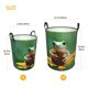 thumbnail image 3 of Fotbe Tree Frog Sitting On Sunflowes Cesto de Ropa con Asas, Cesto Impermeable de Gran Capacidad, Bolsa de Lavado para Dormitorio, Cesto de Ropa con Ruedas y Asas-Small, 3 of 6