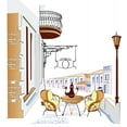 thumbnail image 2 of Street Cafe Wall Mural by Wallmonkeys Peel and Stick Graphic (18 in H x 17 in W) WM93135, 2 of 4