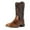 Brown#008 B, variant on Cowboy Boots For Men Western Boot Durable Fashionable Retro Classic Embroidered Pull On Slip Resistant Boots,Black