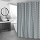 thumbnail image 1 of Cortina de ducha impermeable y gruesa | Diseño sin agujeros con ganchos incluidos | Cortina de baño estampada | 180 x 120 cm (70,86 x 47,24 pulgadas), 1 of 6