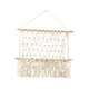 thumbnail image 2 of Organizador de pared de macramé bohemio, letras, soporte de pared para libros, decoración rústica, borla de pared 50cmx40cm, 2 of 9