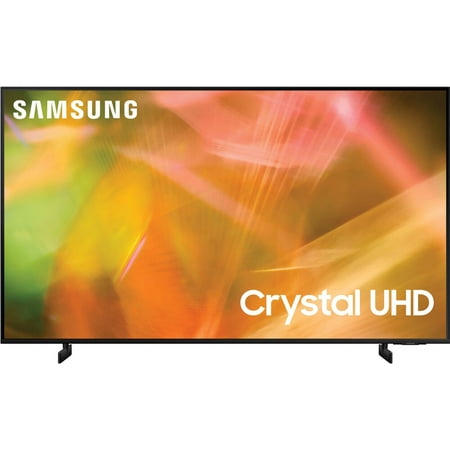 Open Box Samsung 43-Inch Class Crystal 4K UHD AU8000 Series HDR, 3 HDMI Ports, Motion Xcelerator, Tap View, PC on TV, Q Symphony, Smart TV with Alexa Built-In (UN43AU8000FXZA, 2021 Model)