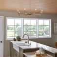 thumbnail image 5 of Kichler Erzo 35.5" Wide 8-Light Black Finish Modern Ring Chandelier, 5 of 12