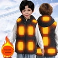 thumbnail image 5 of Krdevn Winter Children's Heating Vest Heated Gilet USB Warmer with 13 Heating Areas for Kids Boys Girls Heating Usb Charging Warm Jacket Windproof Outdoor Waist Coat,Kids Clothing,6-7 Years, 5 of 9