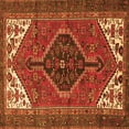 thumbnail image 1 of Ahgly Company Indoor Square Persian Orange Traditional Area Rugs, 3' Square, 1 of 1