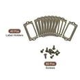 thumbnail image 3 of Metal Label Holders, 70x33mm 40Pack File Name Card Tag Label Frame, Bronze Tone, 3 of 6