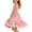 Dresses-37Pink, variant on Xdegoge Dresses for Girls Square Neck Spaghetti Strap A Line Dress Tiered Ruffle Hem Fit and Flare Dress Back to School Cute Tea Party Dress Summer Sundress Birthday White 14-15Years