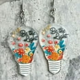 thumbnail image 3 of Back to School Acrylic Multicolor Palette Pencil Books Teacher Earrings, 3 of 7