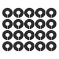 thumbnail image 4 of WEUVEB 20Pcs Lightweight Black Plastic Closet Size Dividers for Home Clothing Organization, 4 of 8