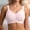 Pink, variant on Elly Wireless Bra Women No Underwire Full Coverage Seamless Everyday Wear Mesh Lace Design Pink XL