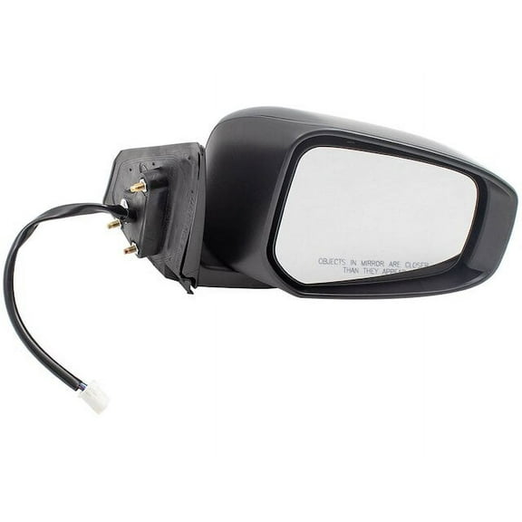 Right Passenger Side Power Mirror - Paint to Match - with Heated Glass and Turn Signal - Compatible with 2015 - 2017 Mitsubishi Lancer Sedan 4-Door 2016