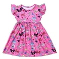 thumbnail image 1 of Disney-vestido de Mickey Mouse para niñas, ropa informal de seda de leche, Castillo Mágico, acampanado, 2022, 1 of 3