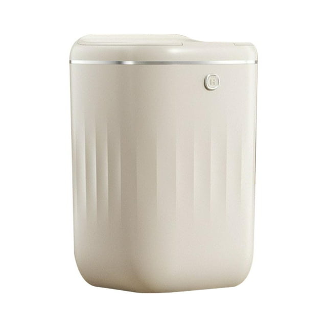 Cubo de basura automático con sensor de movimiento, inteligente, con tapa, grande Blanco y plata 24L
